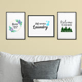 Welcome Home Wall Art UNFRAMED Print (3 Pack)