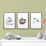 Refined Stoner Wall Art UNFRAMED Print (3 Pack)