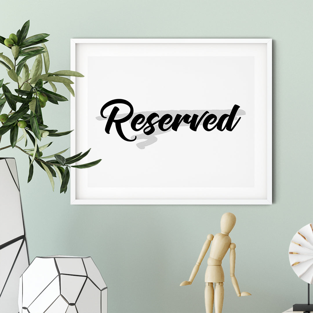 Reserved UNFRAMED Print Food & Drink Decor Wall Art