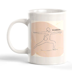 Warrior 2 Pose Yoga Coffee Mug