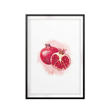 Pomegranate Watercolor UNFRAMED Print Fruit Wall Art