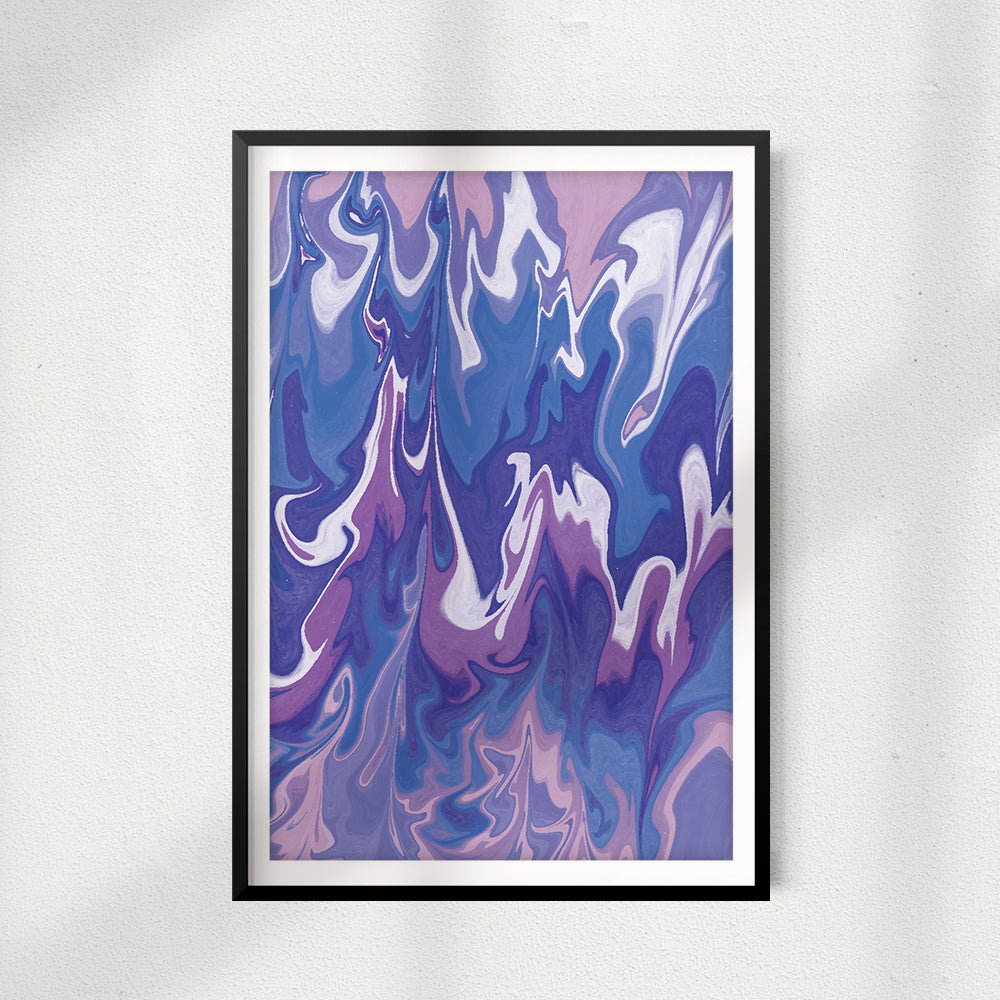 Abstract Mountains UNFRAMED Print Abstract Wall Art