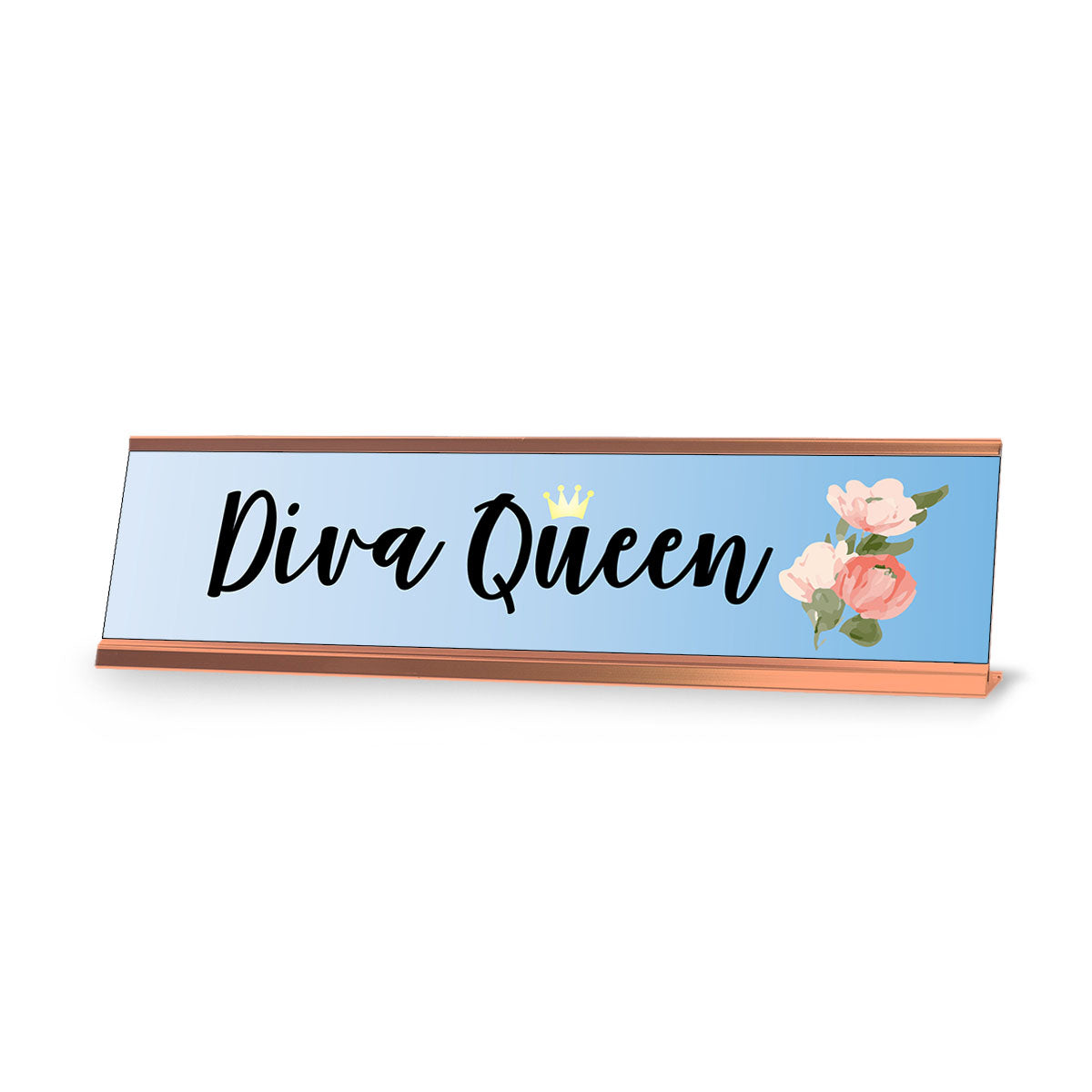 Diva Queen, Designer Office Gift Desk Sign (2 x 8")