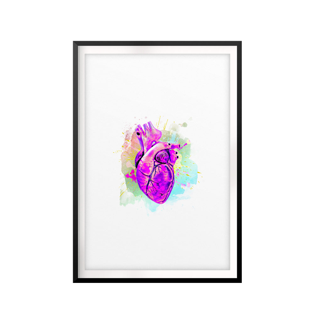 Love In Color UNFRAMED Print Anatomy Wall Art