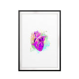 Love In Color UNFRAMED Print Anatomy Wall Art
