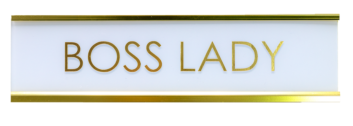 Boss Lady Novelty Desk Sign