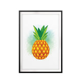Pineapple Watercolor UNFRAMED Print Fruit Wall Art