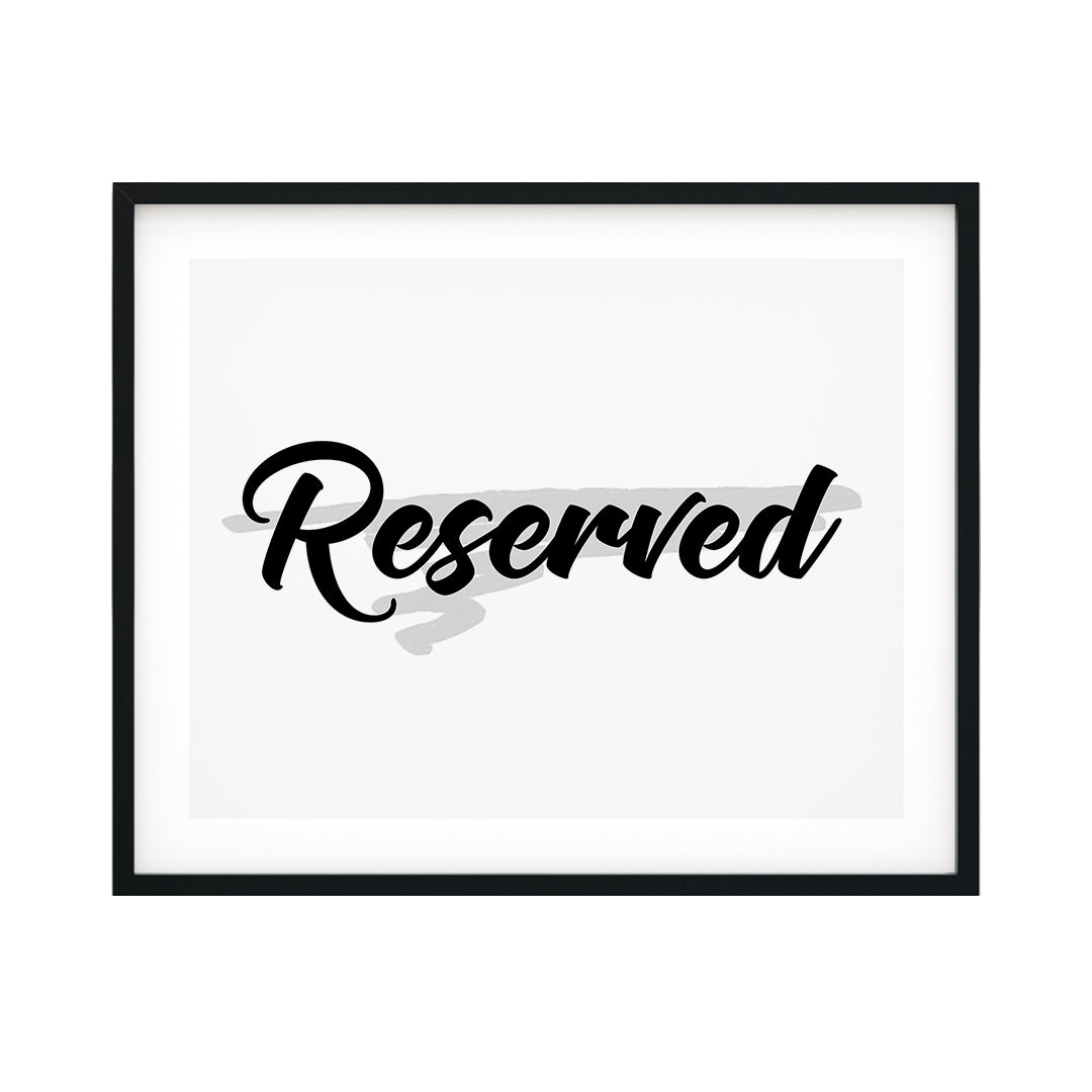 Reserved UNFRAMED Print Food & Drink Decor Wall Art