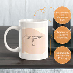 Warrior 3 Pose Yoga Coffee Mug