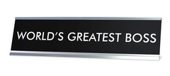 WORLD'S GREATEST BOSS Novelty Desk Sign