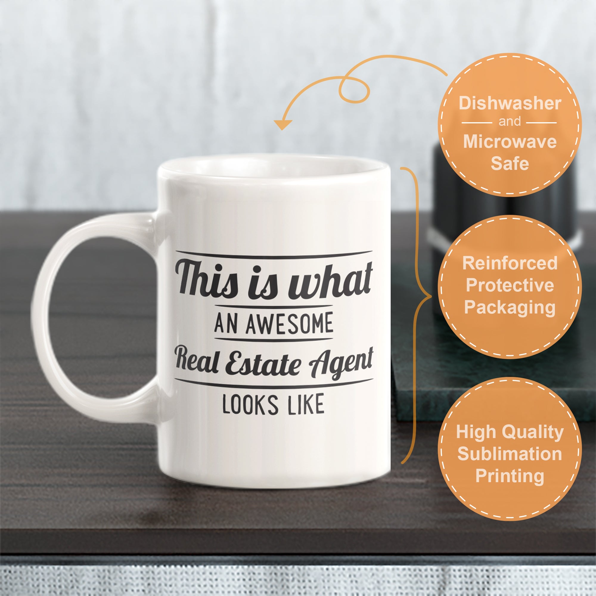 This is what an awesome real estate agent looks like Coffee Mug