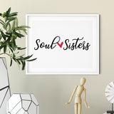 Soul Sisters UNFRAMED Print Family Wall Art