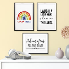 Up Beat Home Art Wall Art UNFRAMED Print (3 Pack)
