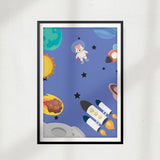 Kids Spacecraft UNFRAMED Print Kids Space Wall Art