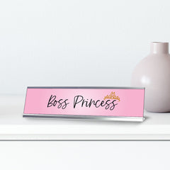 Boss Princess Desk Sign (2 x 8")