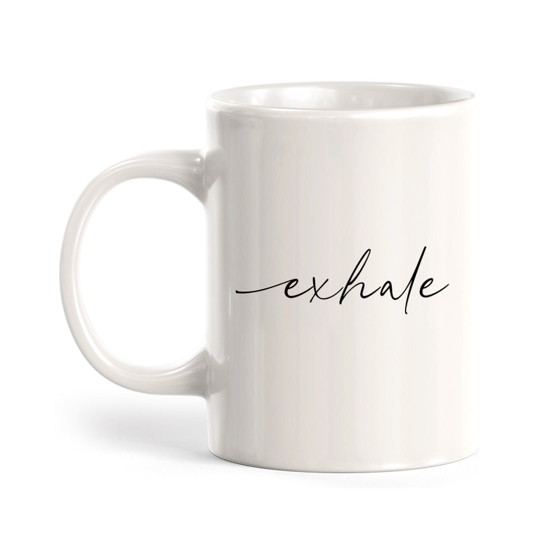 Exhale Coffee Mug