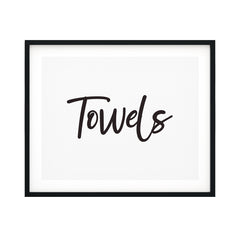 Towels UNFRAMED Print Business & Events Decor Wall Art
