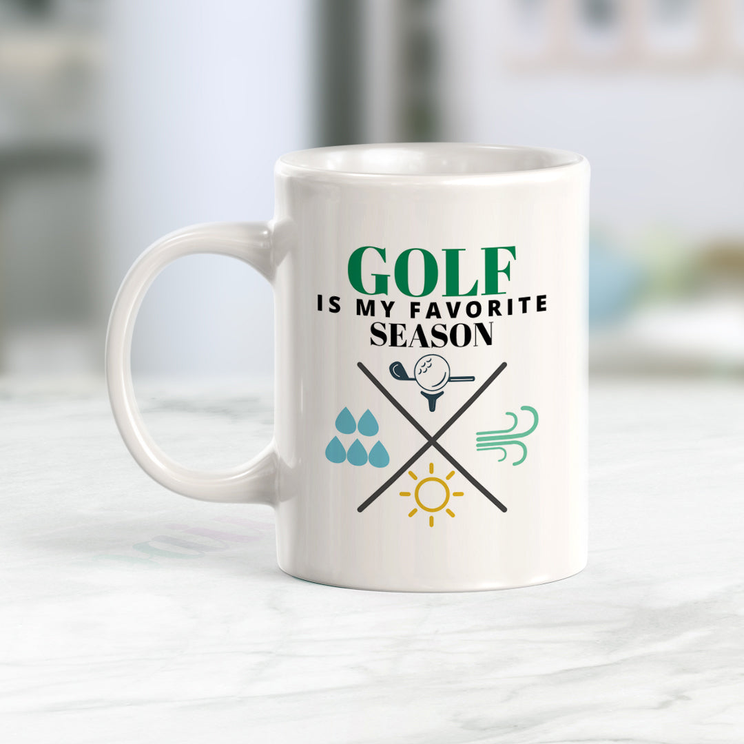 Golf is my favorite season, Novelty Coffee Mug Drinkware Gift