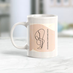 Standing Forward Fold Pose Yoga Coffee Mug