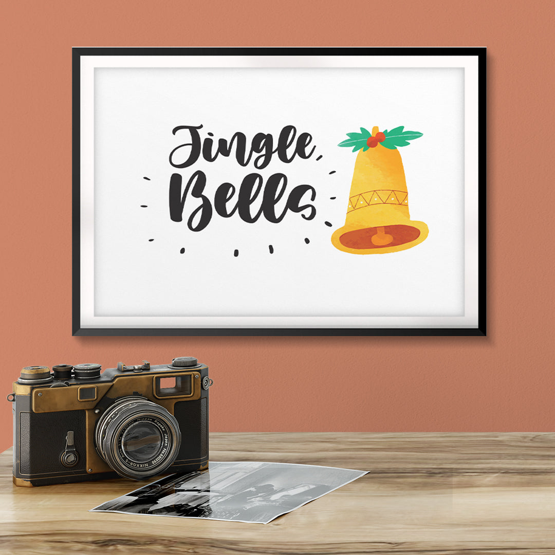 Jingle Bells UNFRAMED Print Christmas Decor Wall Art