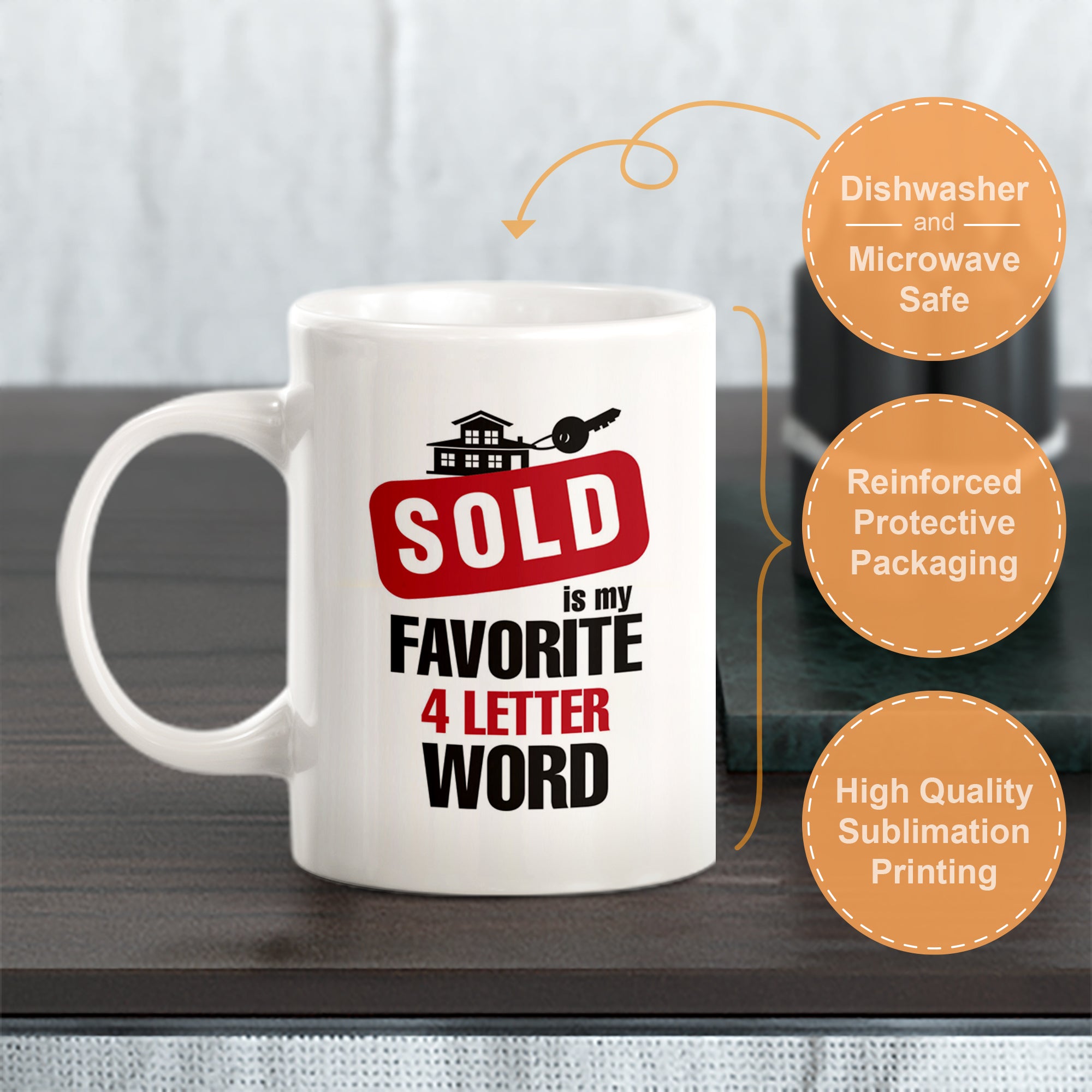 Sold is my favorite 4 letter word Coffee Mug