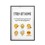 Stay Away Emoji UNFRAMED Print Emoji Wall Art