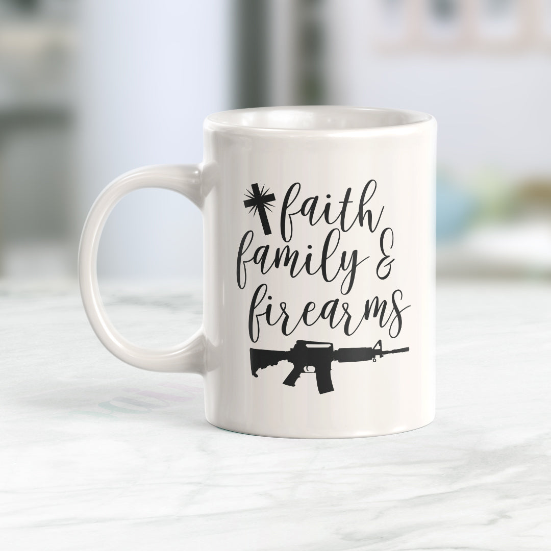 Faith Family & Firearms Coffee Mug