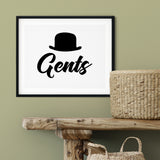Gents UNFRAMED Print Business & Events Decor Wall Art