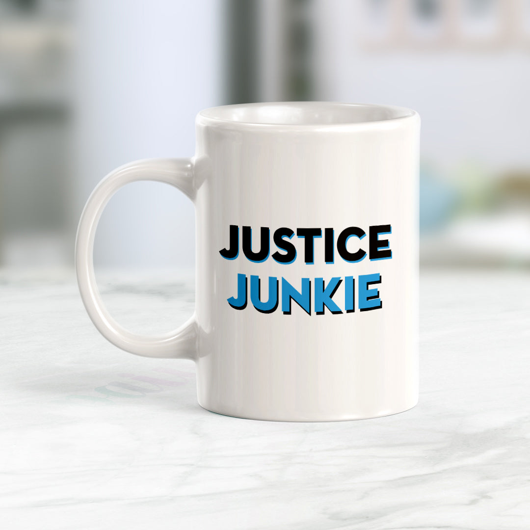 Justice Junkie Coffee Mug