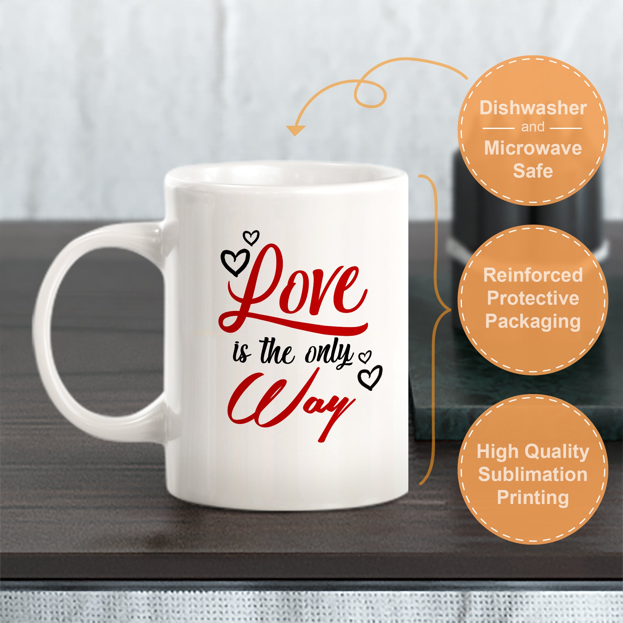 Love Is The Only Way Coffee Mug