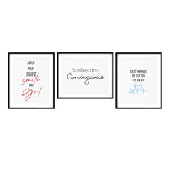 Motivational Reminders Positive Wall Decor UNFRAMED Print (3 Pack)