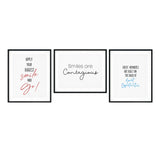 Motivational Reminders Positive Wall Decor UNFRAMED Print (3 Pack)