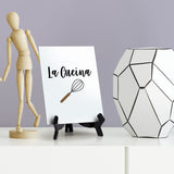 Signs ByLITA La Cucina, Table Sign, 6" x 8"