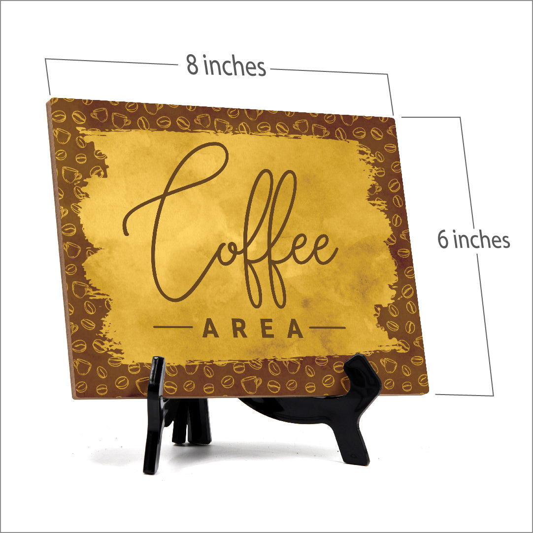Signs ByLITA Coffee Area, Table Sign (8 x 6")