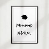 Mammas Kitchen UNFRAMED Print Kitchen Décor, Quote Wall Art