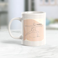 Warrior 2 Pose Yoga Coffee Mug