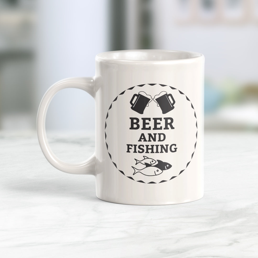 Beer And Fishing Coffee Mug