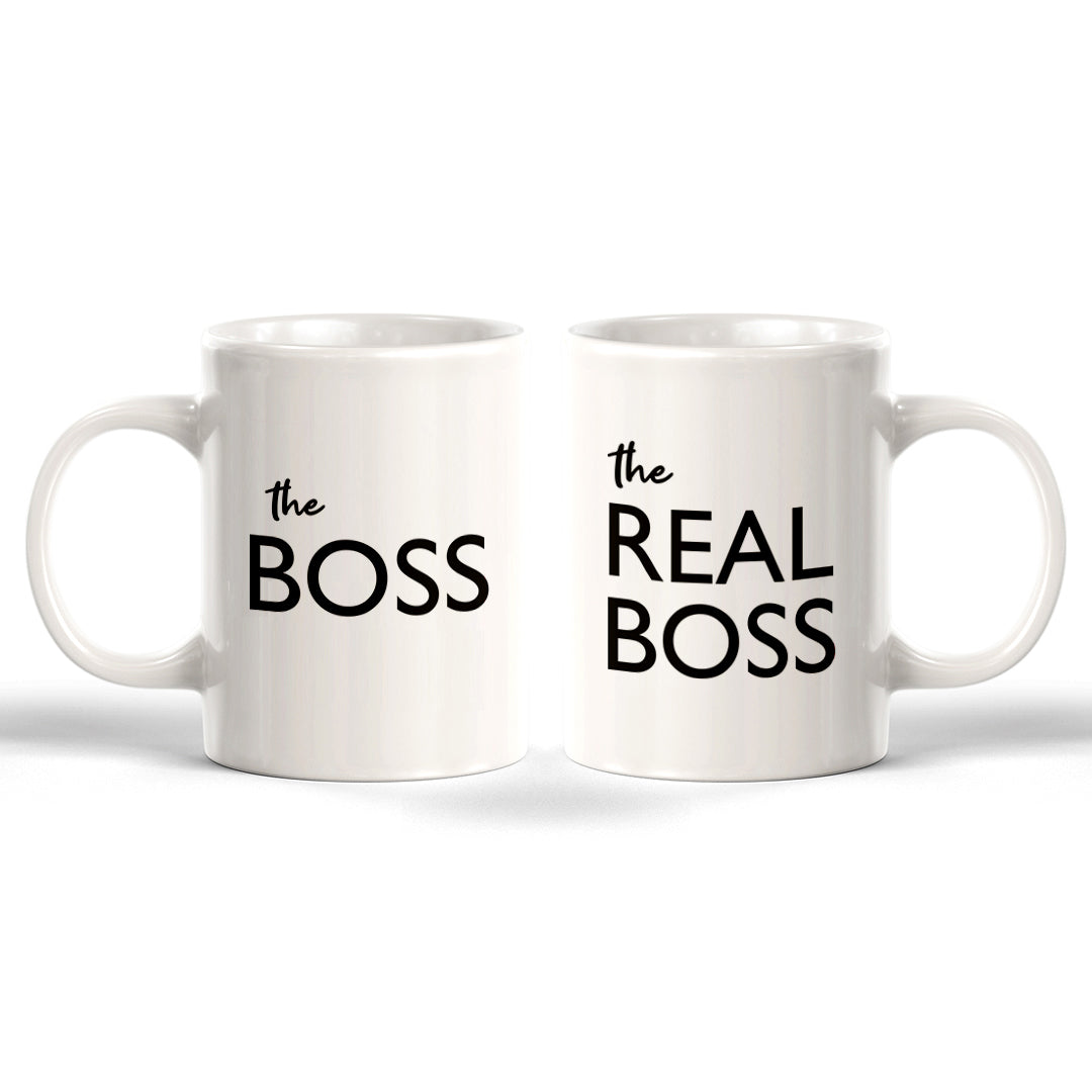 The Boss / The Real Boss (2 Pack) Coffee Mug