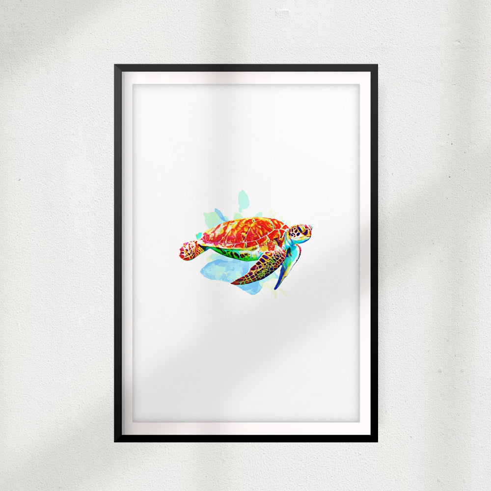 Turtle UNFRAMED Print Animal Wall Art