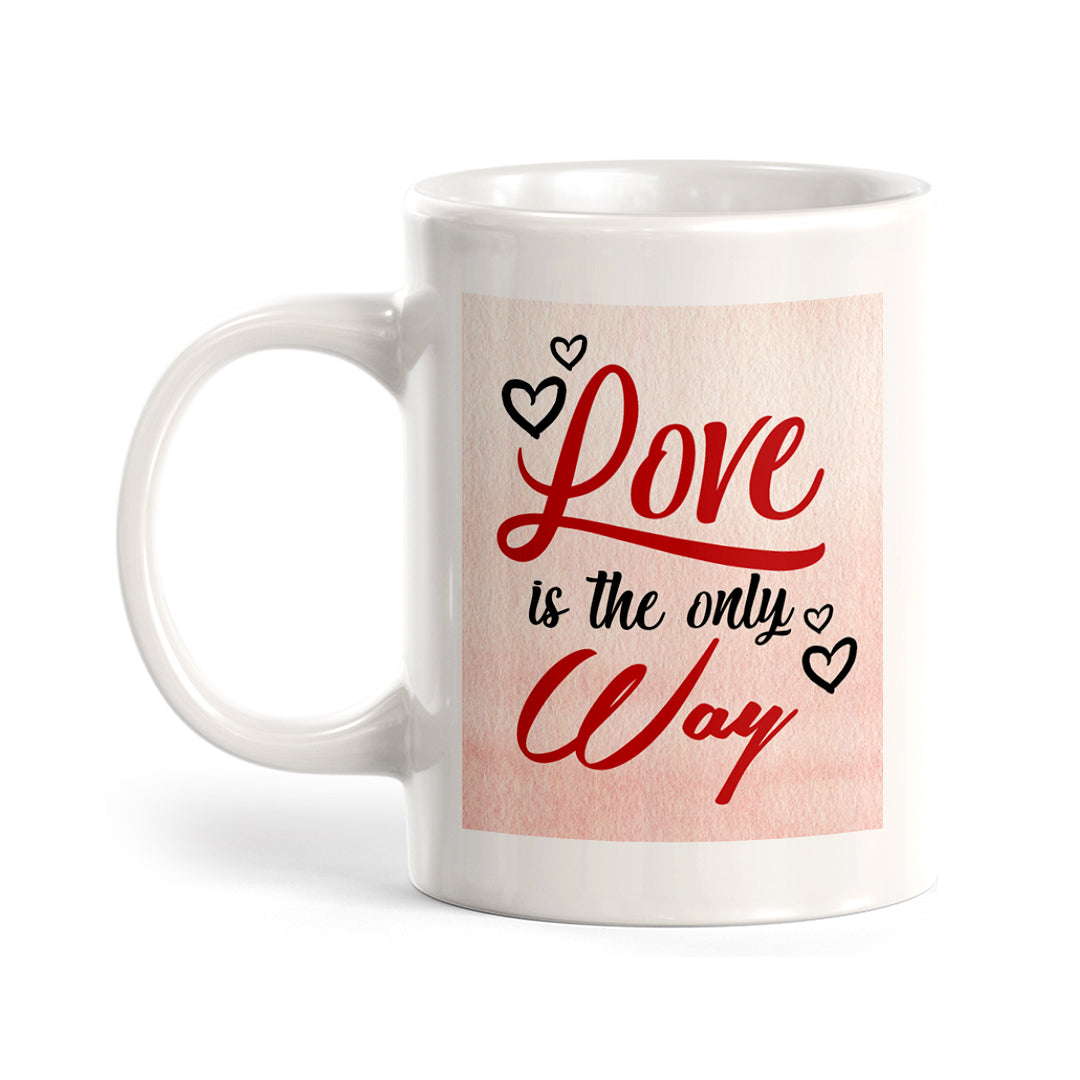 Love is the only way Watercolor Coffee Mug
