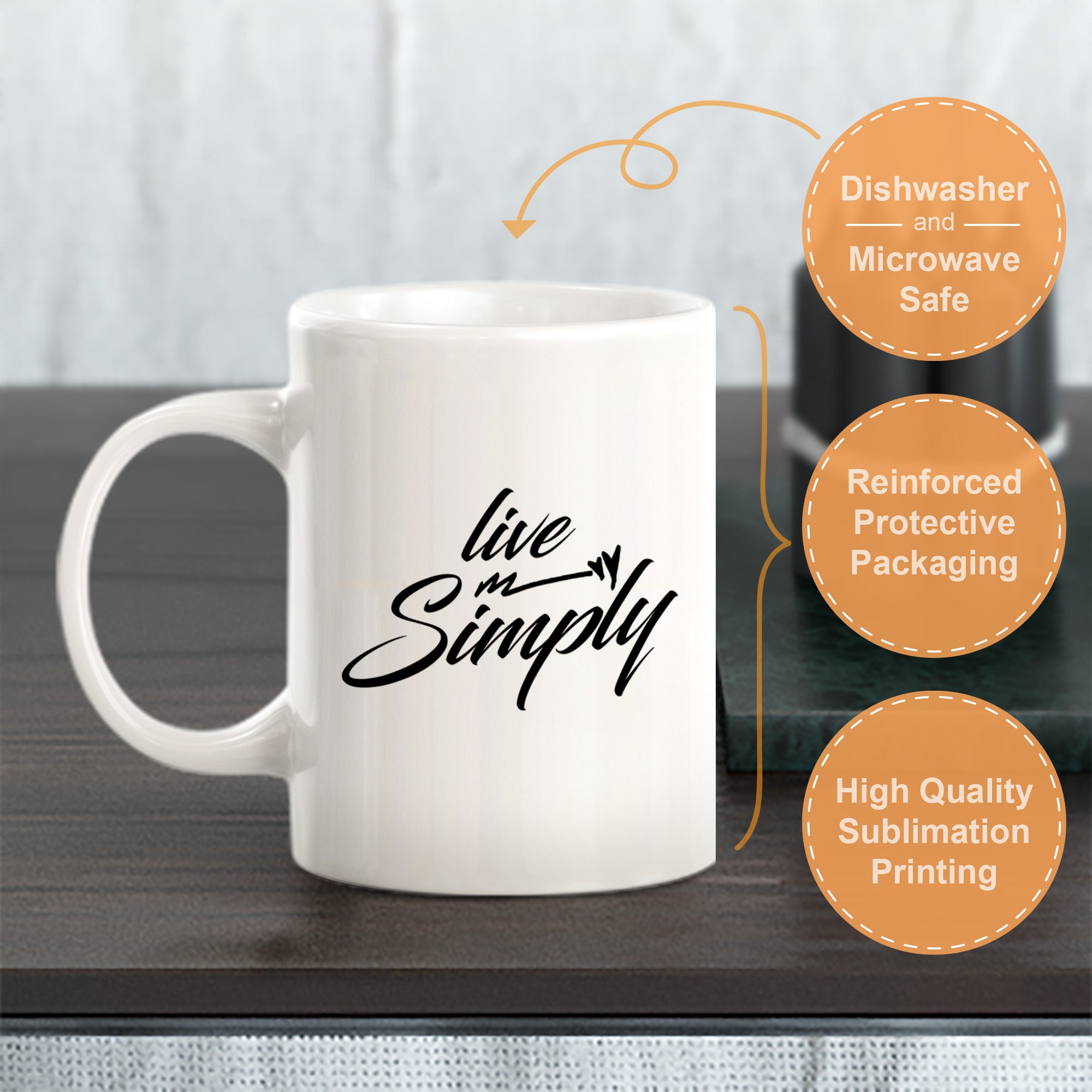 Live Simply Coffee Mug