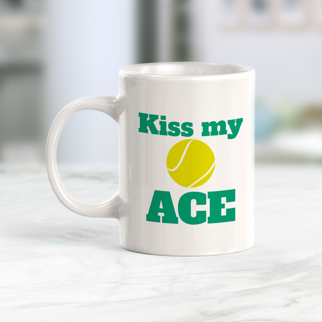 Kiss my ace, Novelty Coffee Mug Drinkware Gift