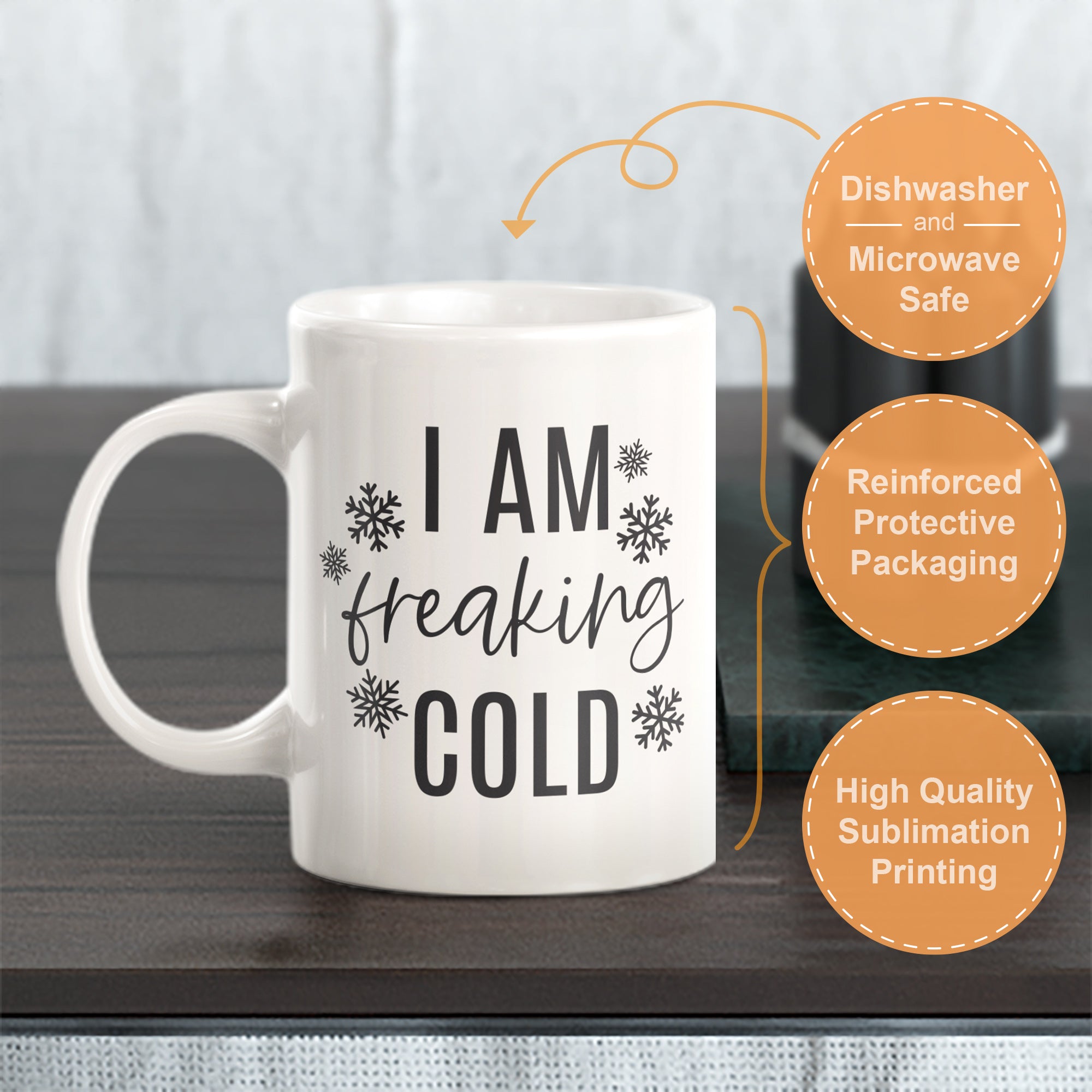 I Am Freaking Cold Coffee Mug
