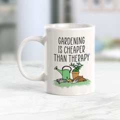 Gardening is Cheaper than Therapy Coffee Mug