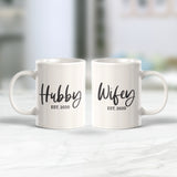 Hubby Wifey Est. 2020 2-Pack Coffee Mug