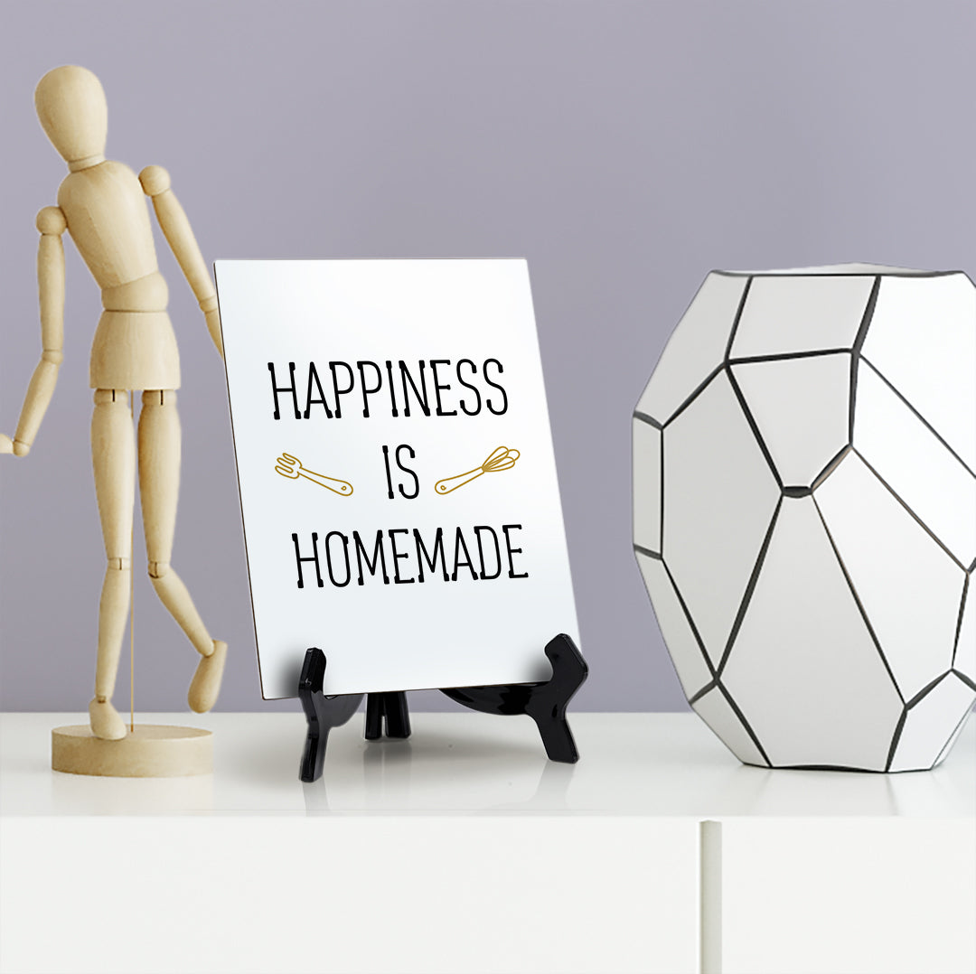 Signs ByLITA Happiness Is Homemade, Table Sign, 6" x 8"