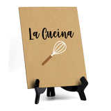 Signs ByLITA La Cucina, Table Sign, 6" x 8"