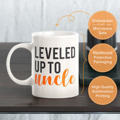 Leveled Up To Uncle Coffee Mug