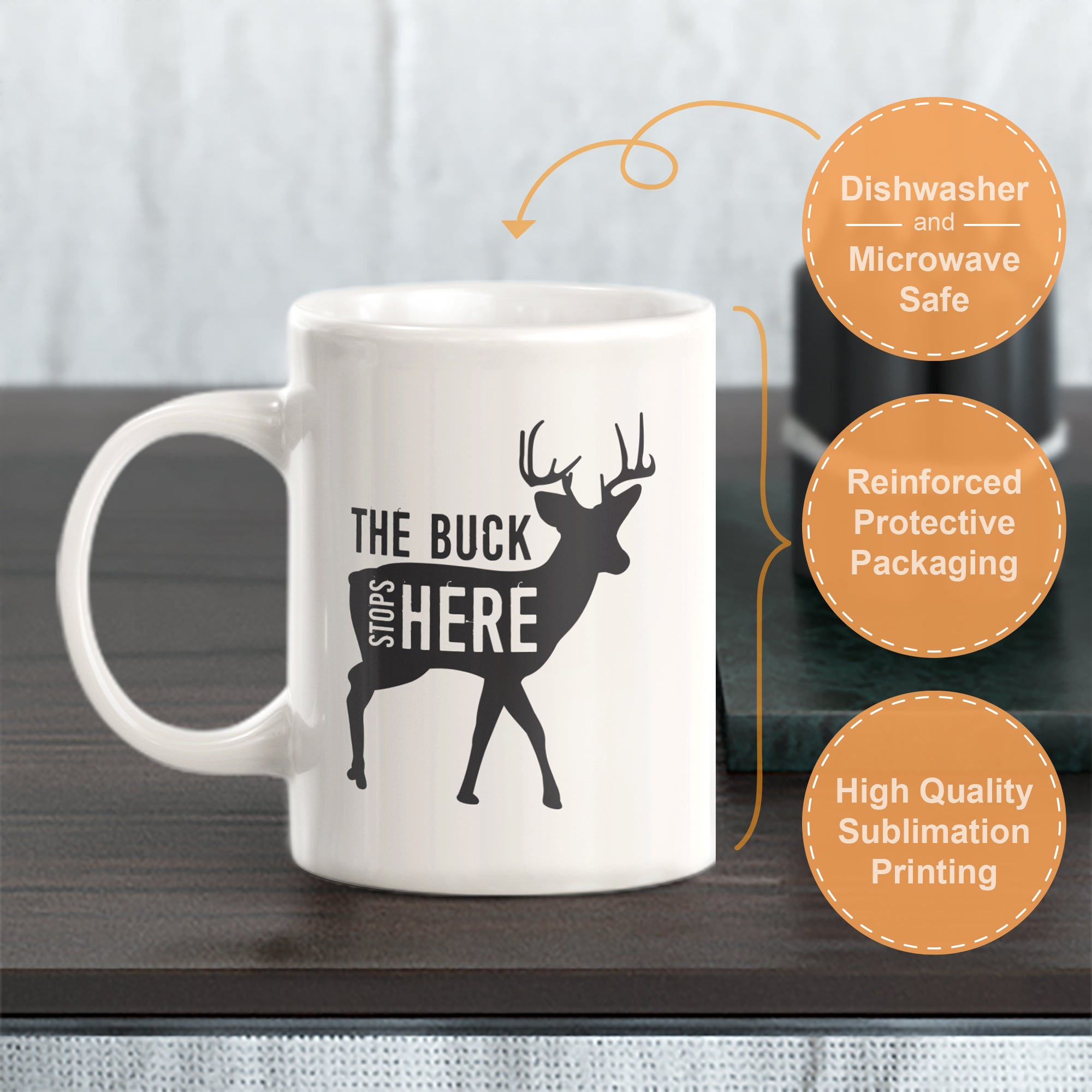 The Buck Stops Here Coffee Mug
