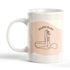 Happy Baby Pose Yoga Coffee Mug